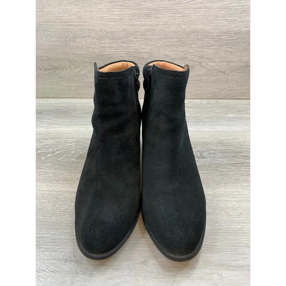 Vionic Jessie Women's Black Suede Weather Resistant Ankle Boots 9.5 Wide‎